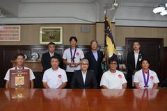 全日本クラブ野球選手権大会優勝報告に伴う表敬訪問