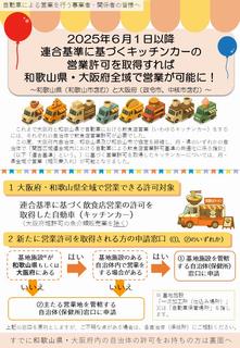 キッチンカー周知チラシ表