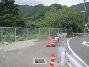 国道370号道路維持修繕工事 施工前の写真