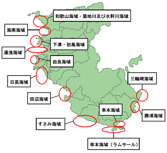 水質測定結果（海域）の地図画像