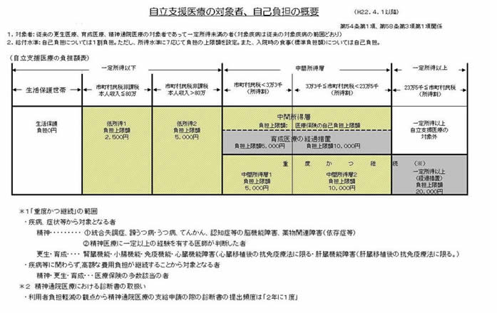 自立支援医療（所得区分）の画像