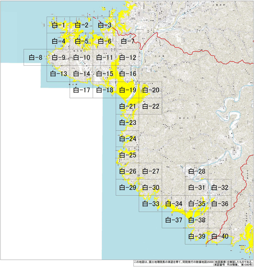 白浜町の地図