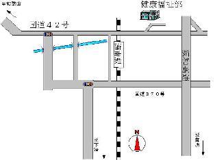 健康福祉部への地図の画像