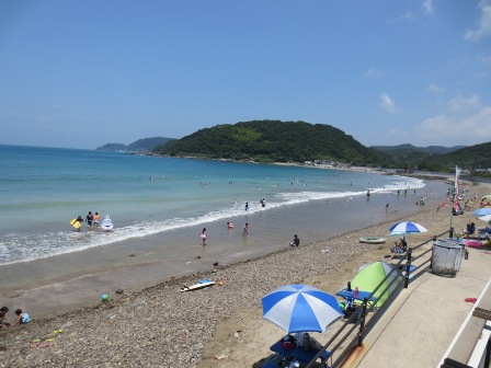 産湯海水浴場の風景の画像