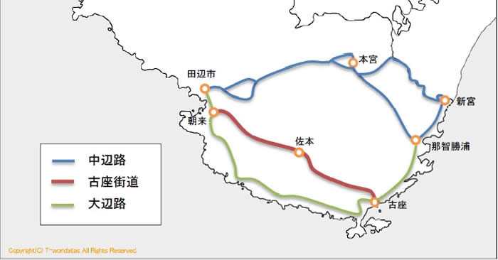 古座街道地図の画像