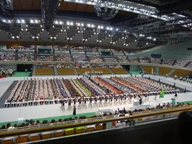 和歌山県選手団の入場行進の画像